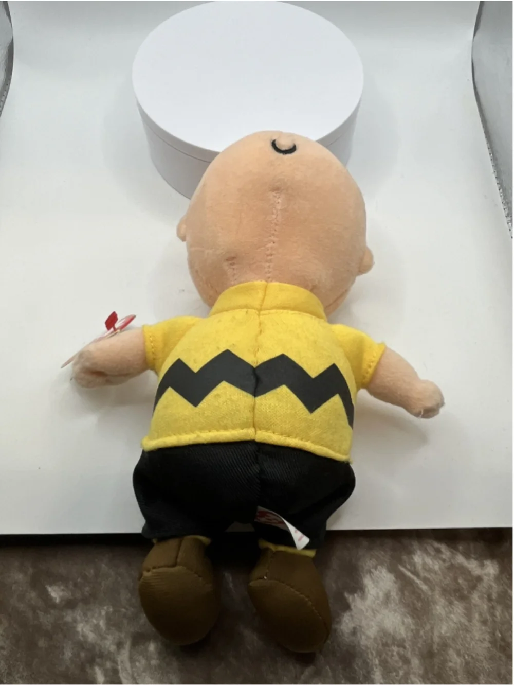 VTG Peanuts 2010 TY Beanie Baby Charlie Brown NEEDS BATTERIES RETIRED WITH TAG